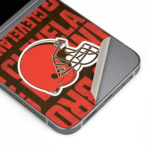 NFL Cleveland Browns - Blast Galaxy Z Flip6 Skin