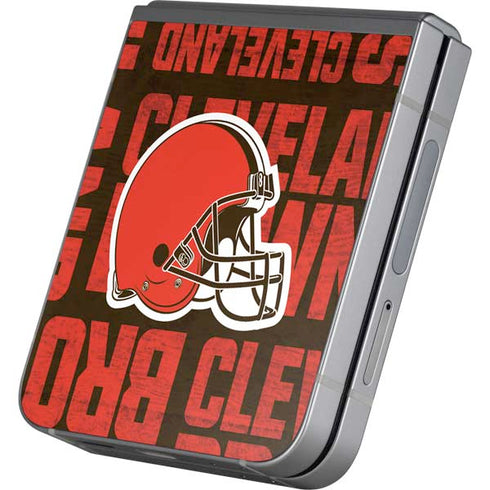 NFL Cleveland Browns - Blast Galaxy Z Flip6 Skin