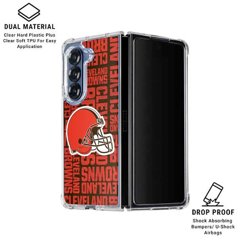 NFL Cleveland Browns - Blast Galaxy Z Fold6 Clear Case