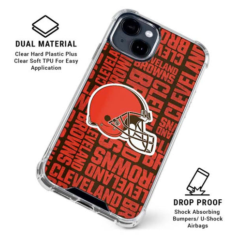 NFL Cleveland Browns - Blast iPhone 15 Clear Case