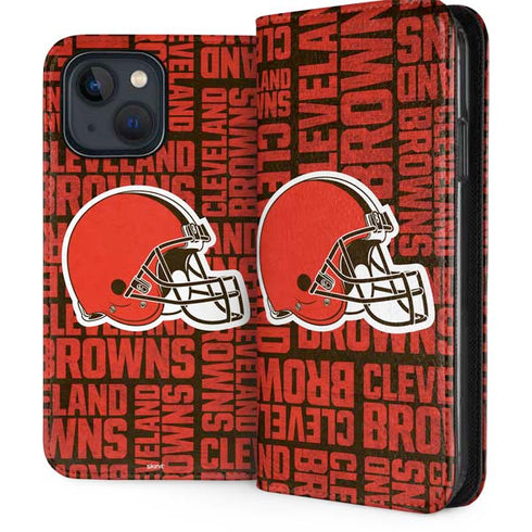 NFL Cleveland Browns - Blast iPhone 15 Plus Folio Case