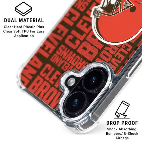 NFL Cleveland Browns - Blast iPhone 16 Plus Clear Case
