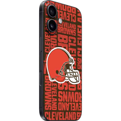 NFL Cleveland Browns - Blast iPhone 16 Plus Skin