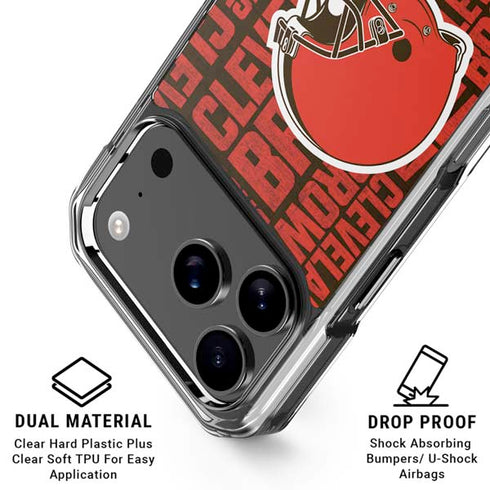 NFL Cleveland Browns - Blast iPhone 17 Pro Clear Case