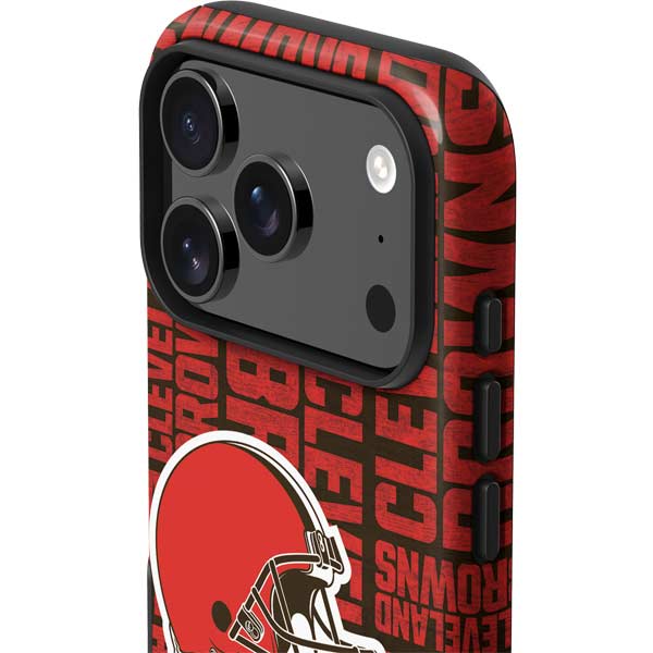 cleveland browns football helmet case iPhone 17 Pro Max NFL Cleveland Browns - Blast Impact Case