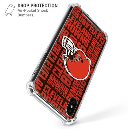 NFL Cleveland Browns - Blast iPhone X/XS Clear Case