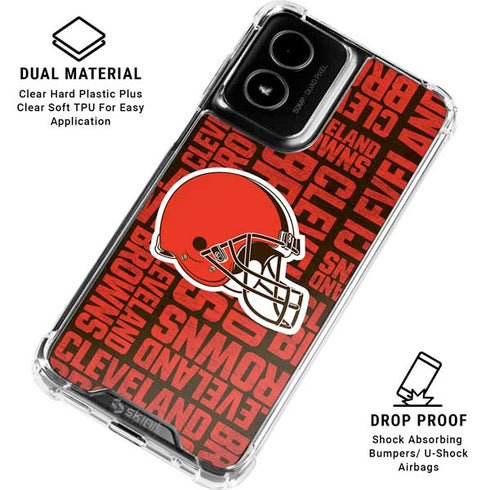 NFL Cleveland Browns - Blast Moto G Power 5G (2024) Clear Case