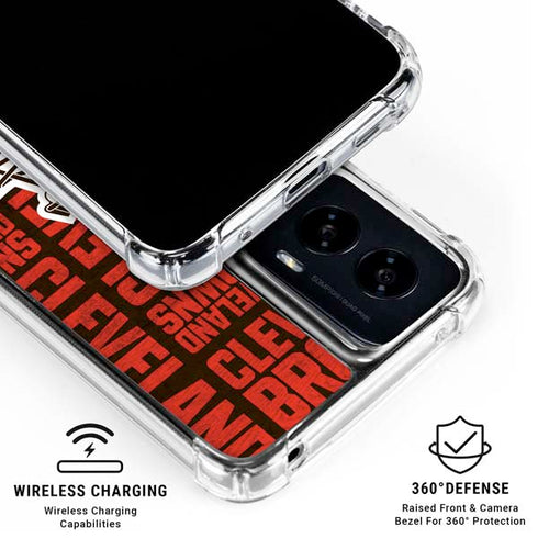 NFL Cleveland Browns - Blast Moto G Power 5G (2024) Clear Case