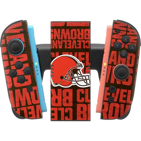 NFL Cleveland Browns - Blast Nintendo Switch 2 (2025) Joy-Con Controller Skin