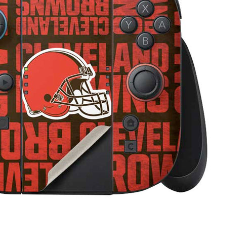 NFL Cleveland Browns - Blast Nintendo Switch 2 (2025) Joy-Con Controller Skin