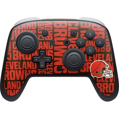 NFL Cleveland Browns - Blast Nintendo Switch 2 (2025) Pro Controller Skin