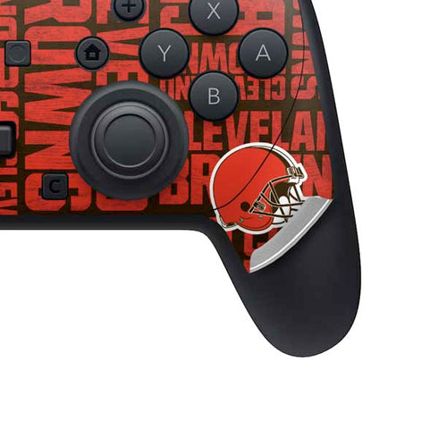 NFL Cleveland Browns - Blast Nintendo Switch 2 (2025) Pro Controller Skin