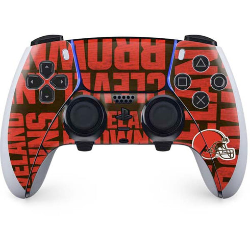 NFL Cleveland Browns - Blast PS5 DualSense Edge Pro Controller Skin