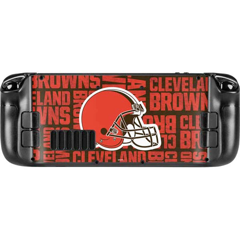 NFL Cleveland Browns - Blast Steam Deck Handheld Gaming Computer OLED Skin