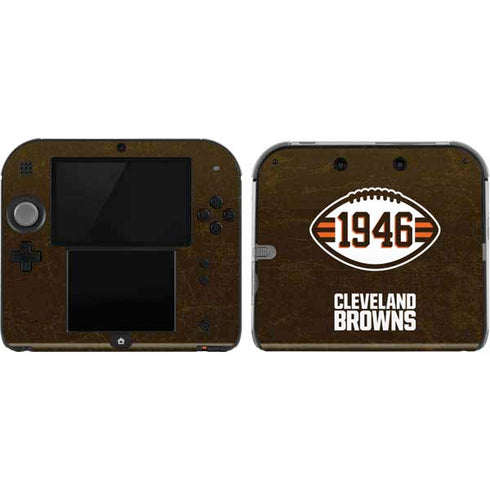 NFL Cleveland Browns Alternate Distressed Nintendo Skins