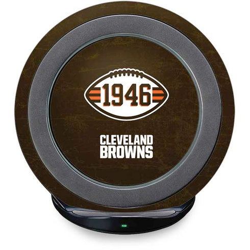 NFL Cleveland Browns Alternate Distressed Fast Charge Wireless Charging Stand Skin