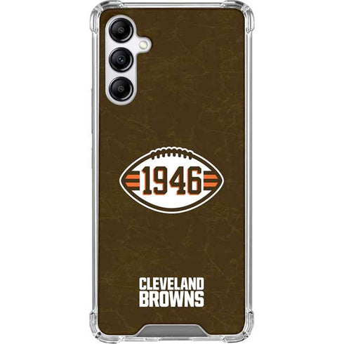 NFL Cleveland Browns Alternate Distressed Gabb Phone 4 Clear Case