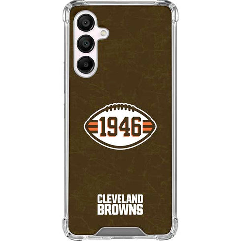 NFL Cleveland Browns Alternate Distressed Galaxy A16 5G Clear Case