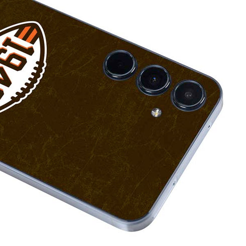 NFL Cleveland Browns Alternate Distressed Galaxy A35 5G Skin