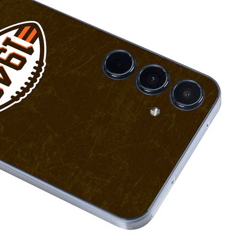 NFL Cleveland Browns Alternate Distressed Galaxy A55 5G Skin