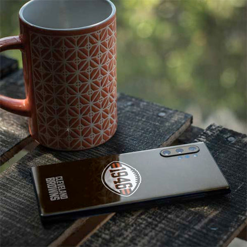 NFL Cleveland Browns Alternate Distressed Galaxy Note 10 Plus Skin