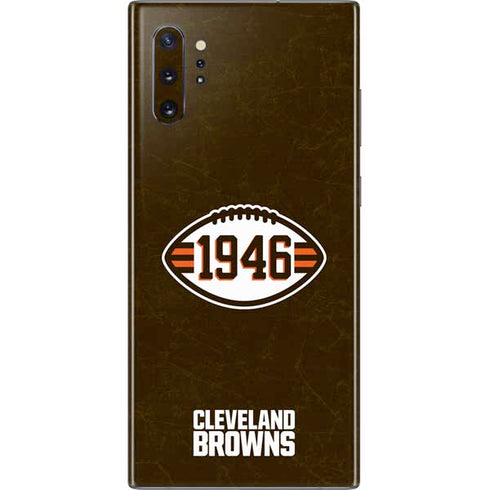 NFL Cleveland Browns Alternate Distressed Galaxy Note 10 Plus Skin