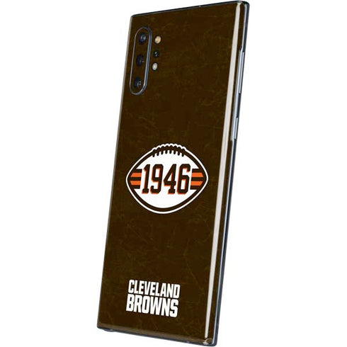NFL Cleveland Browns Alternate Distressed Galaxy Note 10 Plus Skin