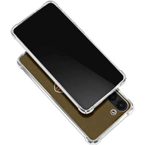 NFL Cleveland Browns Alternate Distressed Galaxy S24 FE Clear Case