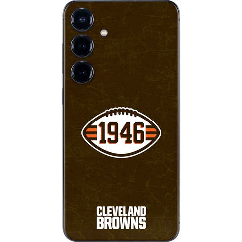 NFL Cleveland Browns Alternate Distressed Galaxy S25 Plus Skin