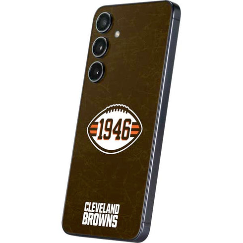 NFL Cleveland Browns Alternate Distressed Galaxy S25 Plus Skin