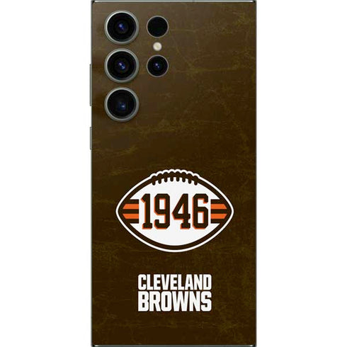 NFL Cleveland Browns Alternate Distressed Galaxy S25 Ultra Skin