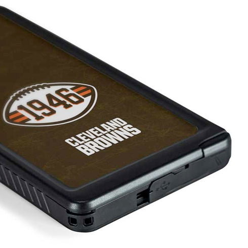 NFL Cleveland Browns Alternate Distressed Galaxy S24 Ultra Waterproof Case
