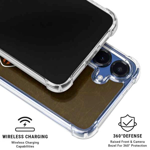 NFL Cleveland Browns Alternate Distressed Galaxy S25 Clear Case