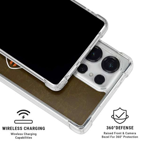 NFL Cleveland Browns Alternate Distressed Galaxy S26 Ultra Clear Case