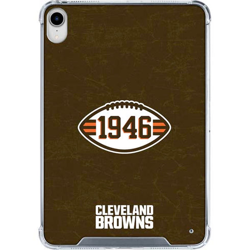 NFL Cleveland Browns Alternate Distressed iPad 11th Gen (2025) Clear Case