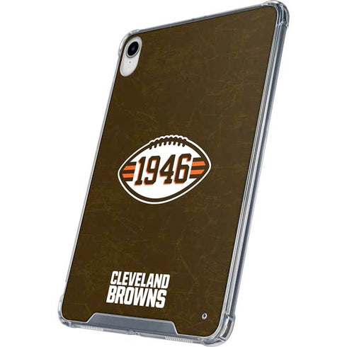 NFL Cleveland Browns Alternate Distressed iPad 11th Gen (2025) Clear Case