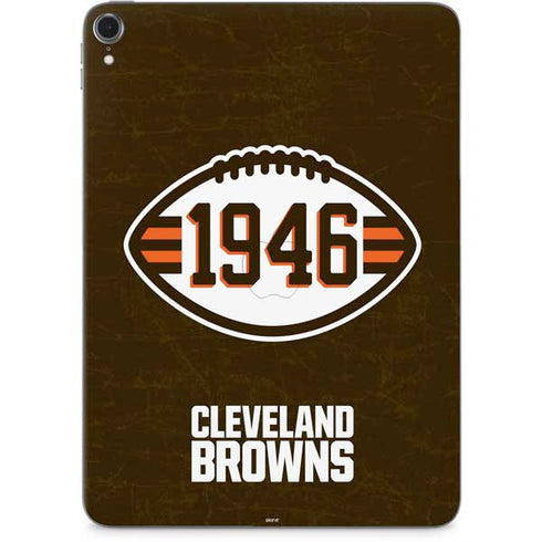 NFL Cleveland Browns Alternate Distressed Apple iPad Pro Skin