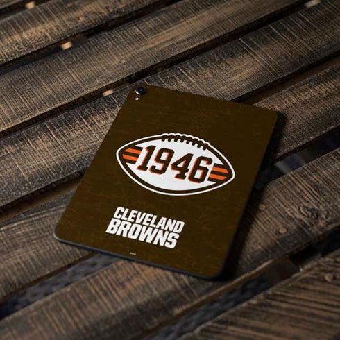 NFL Cleveland Browns Alternate Distressed Apple iPad Pro Skin