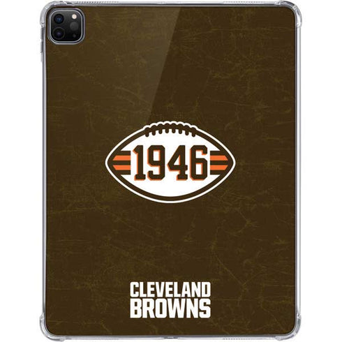 NFL Cleveland Browns Alternate Distressed iPad Pro 11in (2024) Clear Case