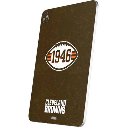 NFL Cleveland Browns Alternate Distressed iPad Pro 13in M4 (2024) Skin