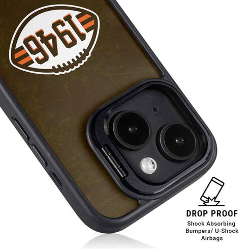 NFL Cleveland Browns Alternate Distressed iPhone 14 Plus Kickstand Case
