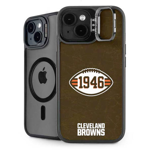 NFL Cleveland Browns Alternate Distressed iPhone 15 Plus Kickstand Case