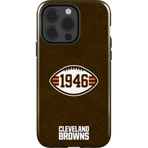 NFL Cleveland Browns Alternate Distressed iPhone 15 Pro Impact Case