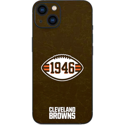 NFL Cleveland Browns Alternate Distressed iPhone 15 Skin