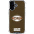 NFL Cleveland Browns Alternate Distressed iPhone 16 Plus Clear Case