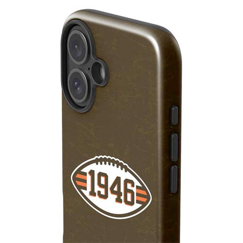 NFL Cleveland Browns Alternate Distressed iPhone 16 Plus Impact Case