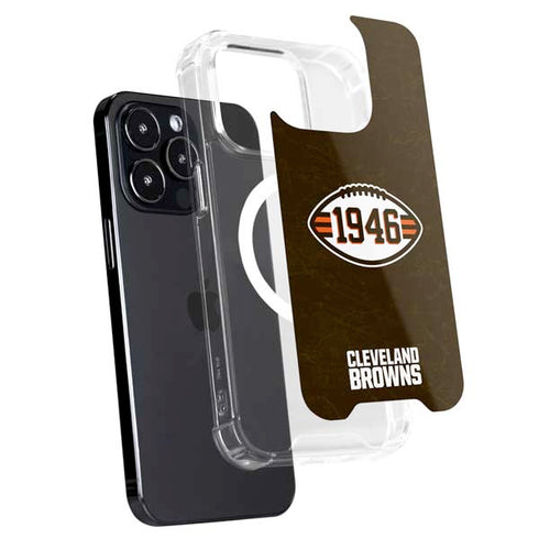NFL Cleveland Browns Alternate Distressed iPhone 16 Pro MagSafe Case