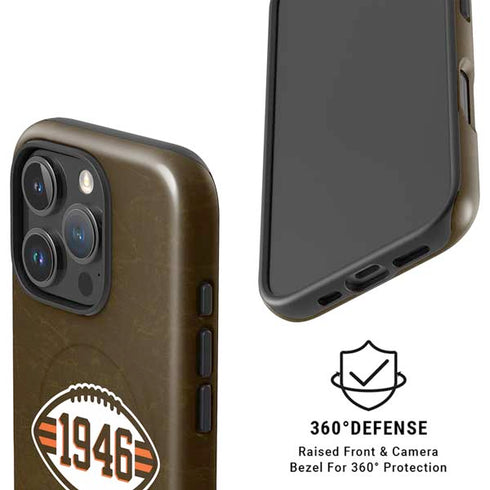 NFL Cleveland Browns Alternate Distressed iPhone 16 Pro Max Magsafe Impact Case