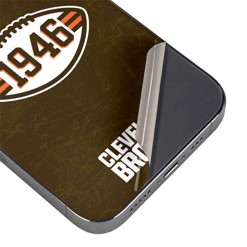NFL Cleveland Browns Alternate Distressed iPhone 16 Pro Max Skin