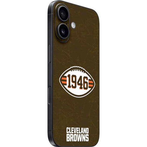 NFL Cleveland Browns Alternate Distressed iPhone 16 Skin